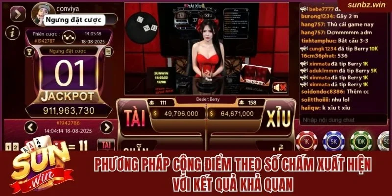 Phương pháp cộng điểm theo số chấm xuất hiện