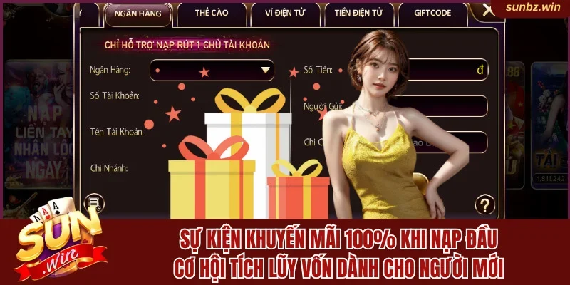 Thông tin sự kiện tặng thưởng nạp đầu cho người mới